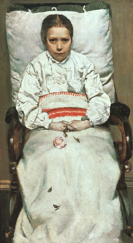 Christian Krohg The Sick Girl Spain oil painting art